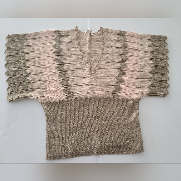 American Rag Cie Womens knit top pink and gold Size XL - Picture 3 of 8